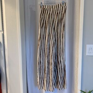 ALYTHEA PALAZZO PANTS WITH side Zip Sz: S